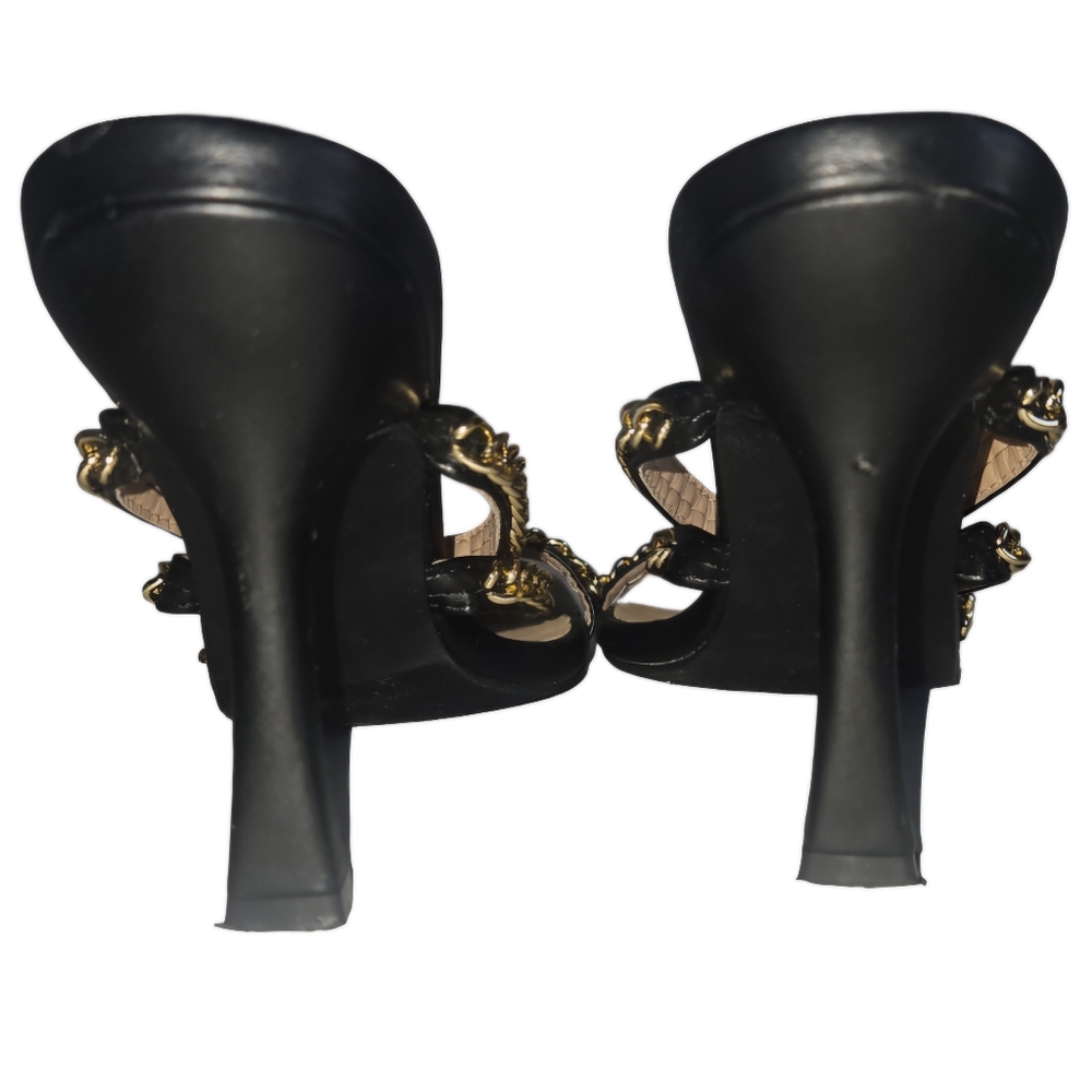 Nicole Miller Gold Chain Sandal - Picture 8 of 12